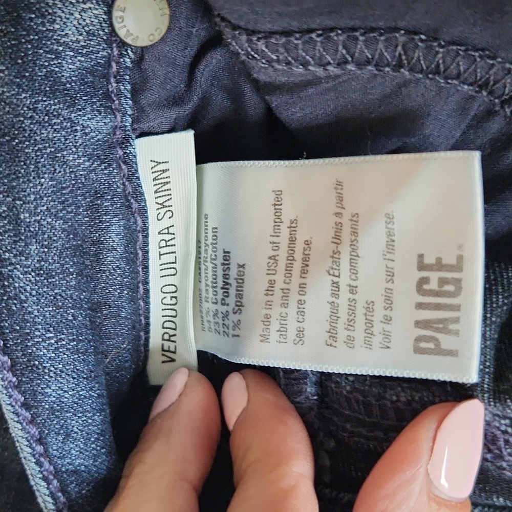 PAIGE Verdugo Ultra Skinny, Size 26 - Picture 4 of 4